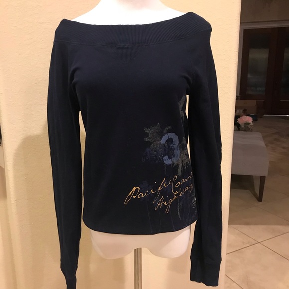 Lauren Ralph Lauren off the shoulder Sweatshirt - Picture 2 of 8